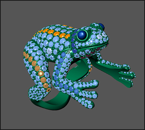 Frog Ring CAD Model